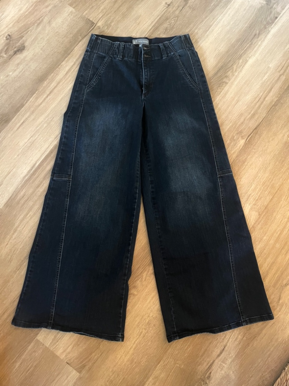 Wit & Wisdom Skyrise Wide Leg W/ Diagonal Front Seams Jean - Picture 8 of 9
